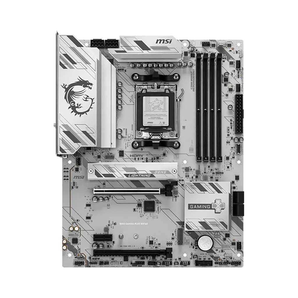 MSI B850 Gaming Plus WIFI6E Motherboard – White