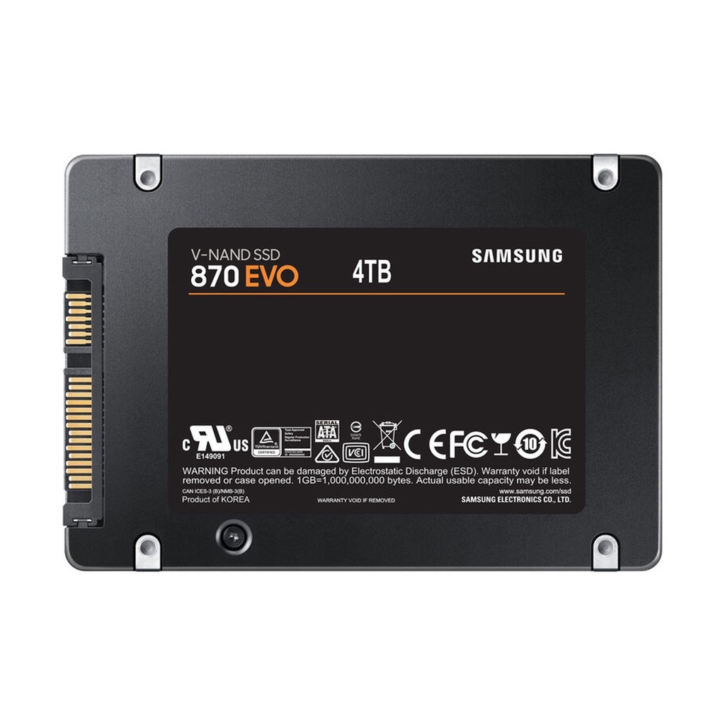 Samsung 4TB 870 EVO SATA III 2.5" Internal SSD
