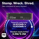 Crucial T710 PCIe Gen5 NVME M.2 SSD 2TB Read Upto 14,500