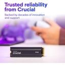 Crucial P310 PCIe Gen4 NVME 2280 M.2 SSD 1TB With HeadSink Read Upto 7100