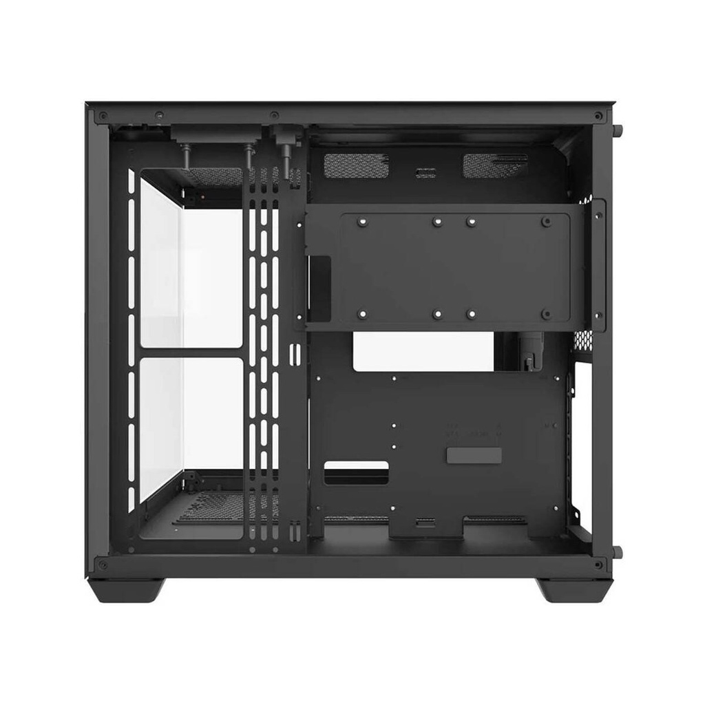 DarkFlash Aigo C285P V2 Mid Tower Two Panel Front & Left Side Tempered Glass Case with 7 ARGB Fans - Black