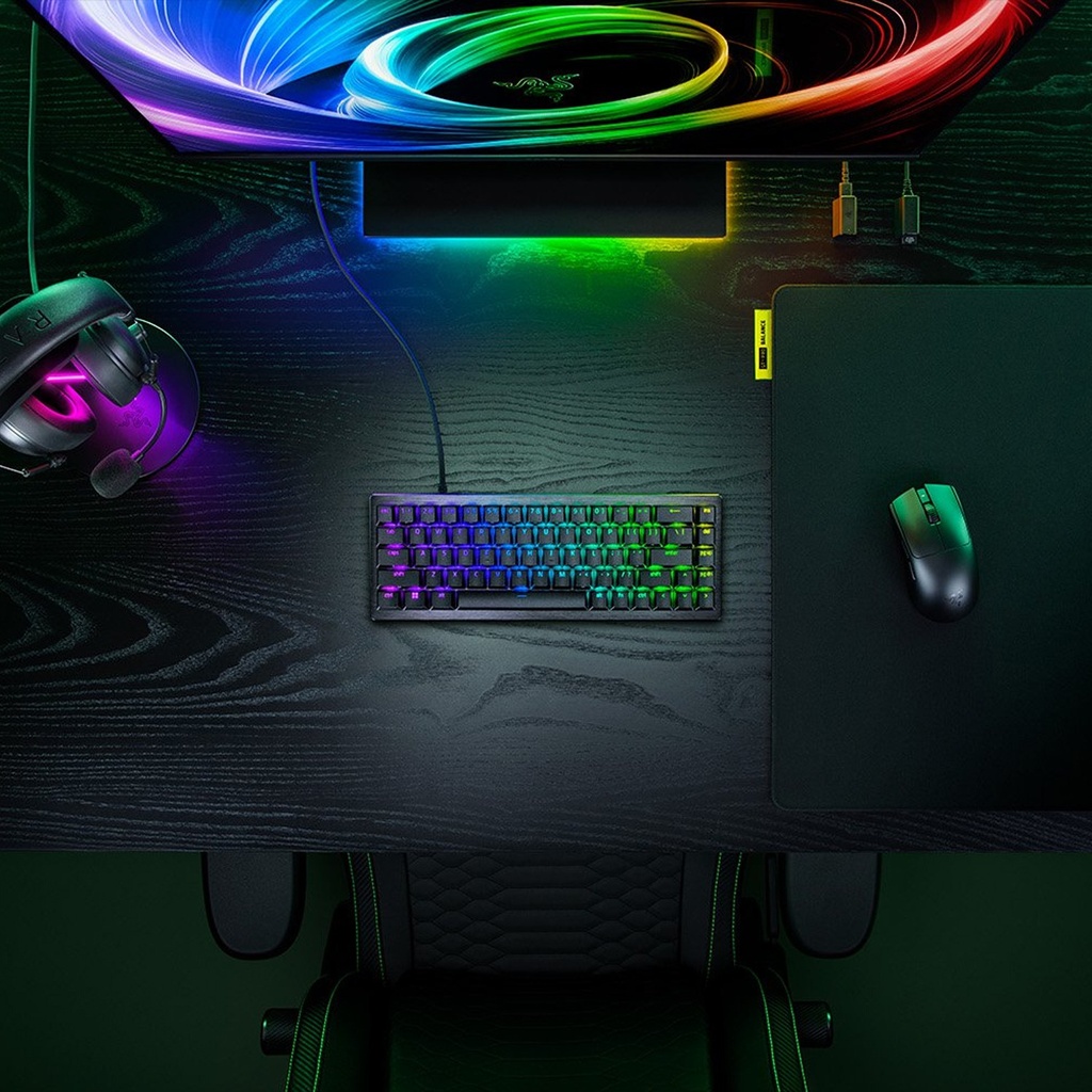 Razer Huntsman V3 HE Magnetic Mini 65%, 8KHz Esports Gaming Keyboard, English (US) - Black