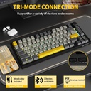 ATTACK SHARK X820 Ultra RGB Tri-Mode Mechanical keyboard PBT KeyCaps Starry black Gift Switch