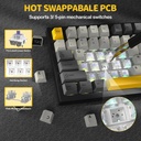 ATTACK SHARK X820 Ultra RGB Tri-Mode Mechanical keyboard PBT KeyCaps Starry black Gift Switch