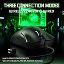 Attack Shark V3 wired+ Wireles s & Bluetooth 1K Polling Rate - Black
