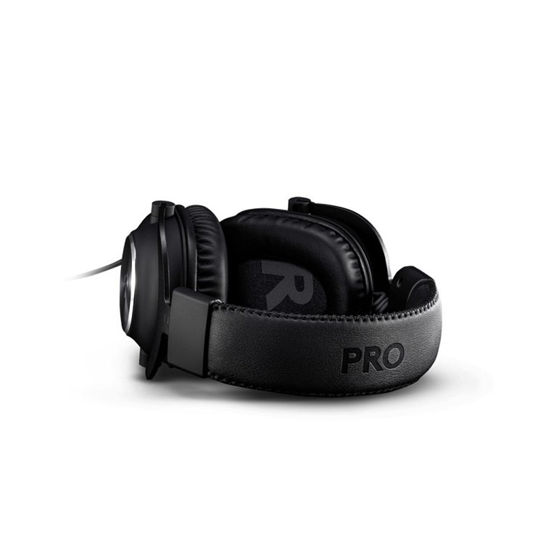 Logitech Pro X Wired 7.1 Gaming Headsetwith Blue VO!CE Detachable Microphone, 50MM Leatherette Earpads, for PC, PlayStation®, Xbox®, Nintendo Switch™, Mobile Devices, Black | 981-000818