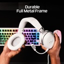 HyperX Cloud III Wired Gaming Headset Angled 53mm Driver For PC, PS5, PS4 Xbox Series X|S, Xbox One Nintendo Switch & Mobile -White