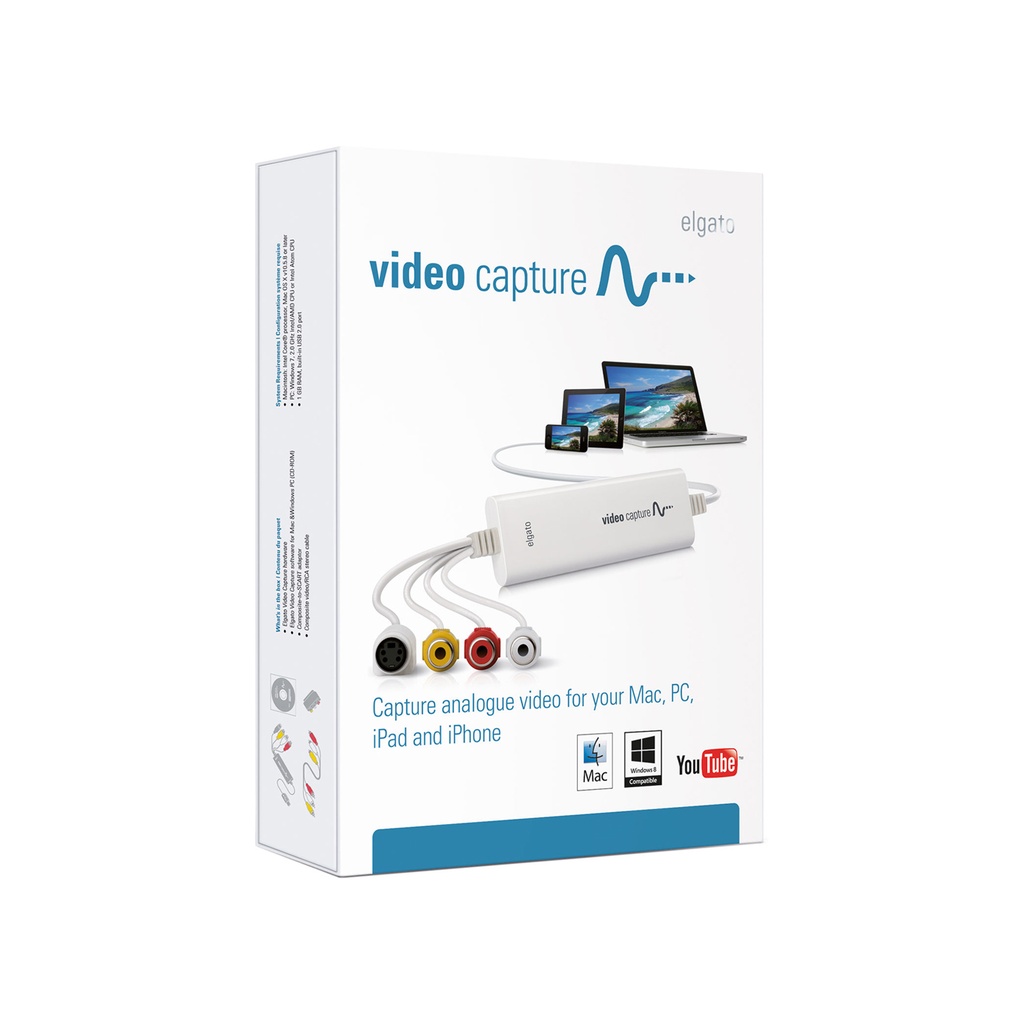 Elgato Video Capture Analog Video for Your Mac PC iPad & iPhone