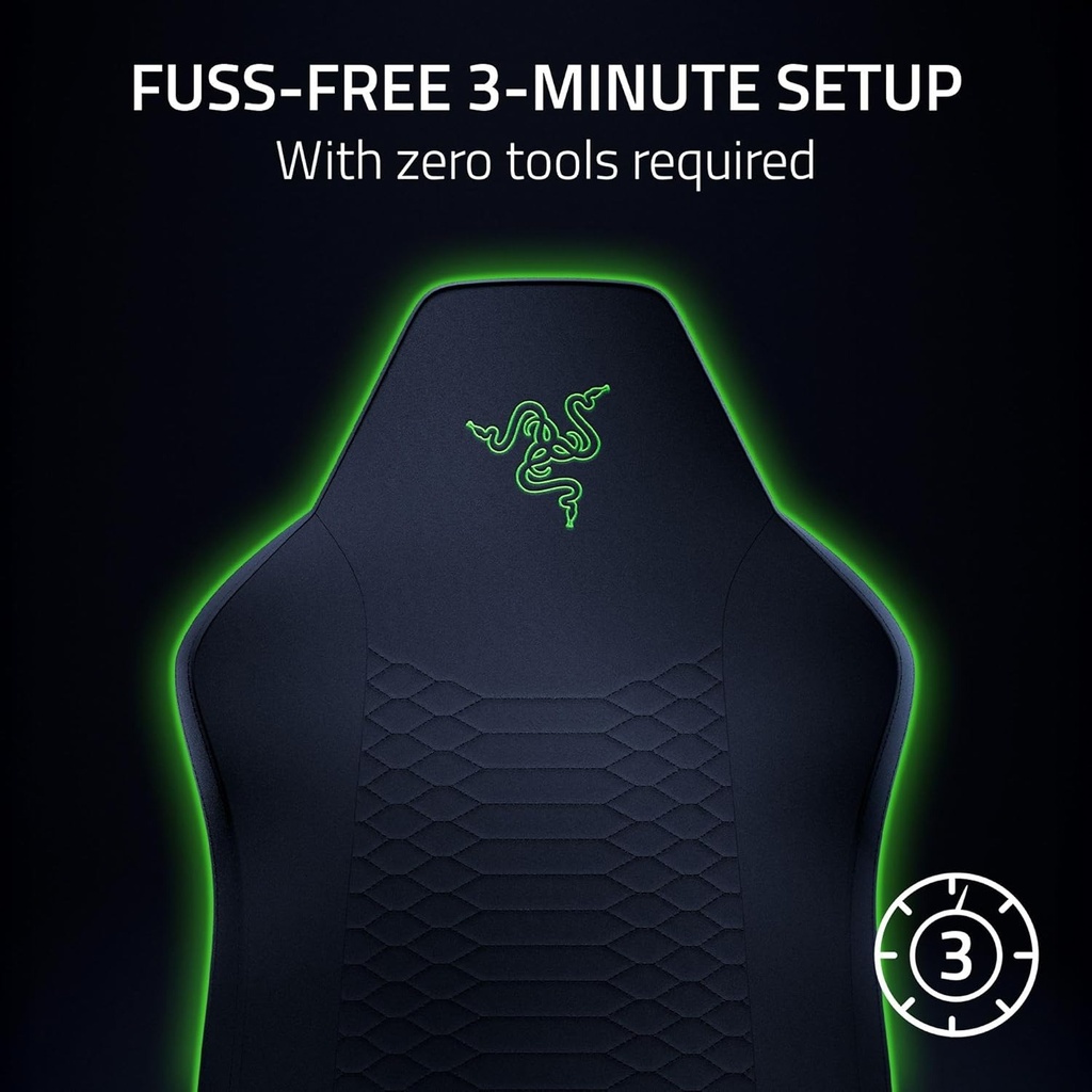 Razer Gaming Chair Covers Made for Razer Iskur V2 X, Extremely Durable, Fully Washable, Soft Velvet Fabric, 3 Minute Setup, Protection Against Dirt, Grizz, Spills & Scratches, Black | RC81-04430100-R3M1