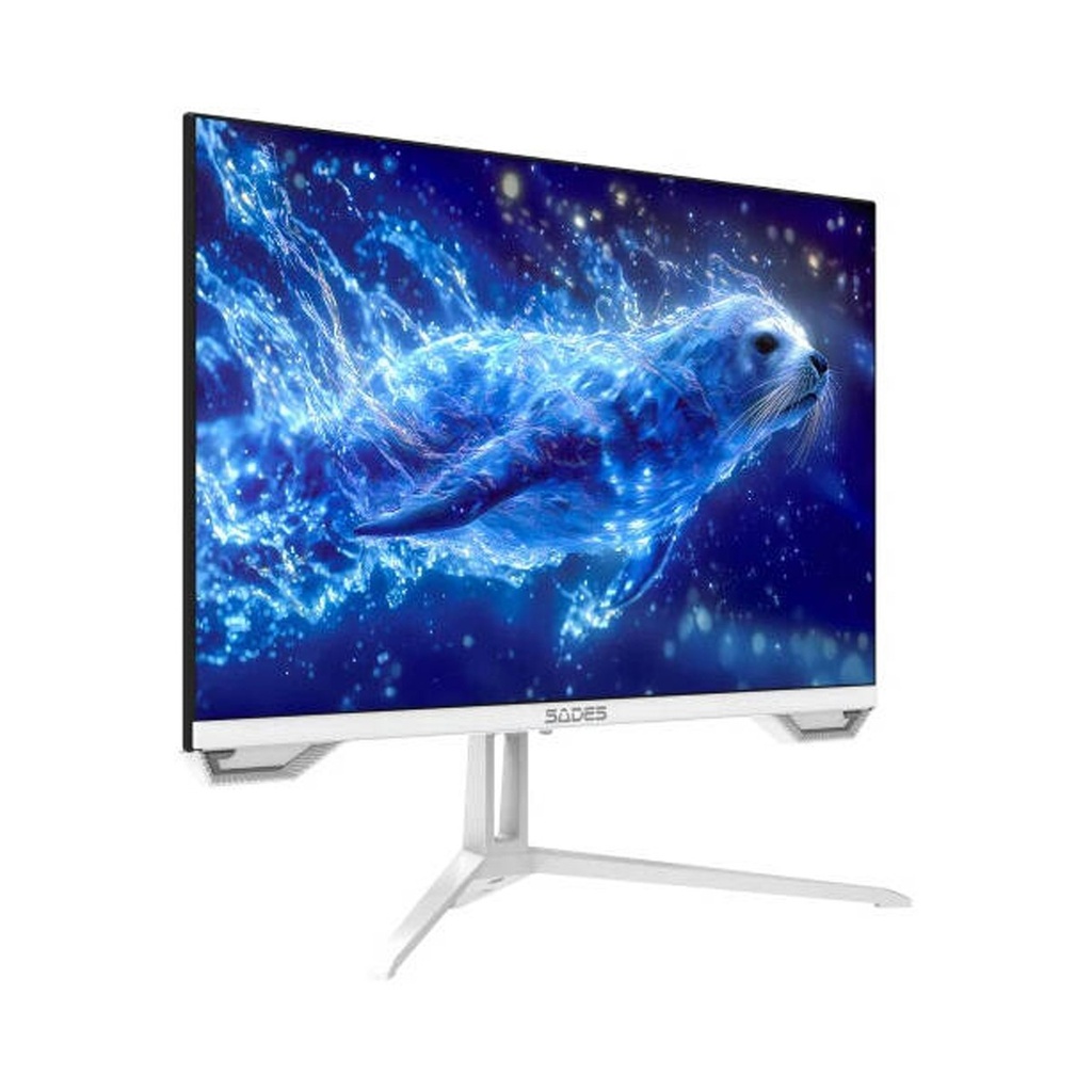 Sades SL-Sealion 27" Plus FHD Flat IPS 180Hz 1ms Gaming Monitor With Adaptive Sync, HDR Support, Anti-Blue Light Eye Care - White