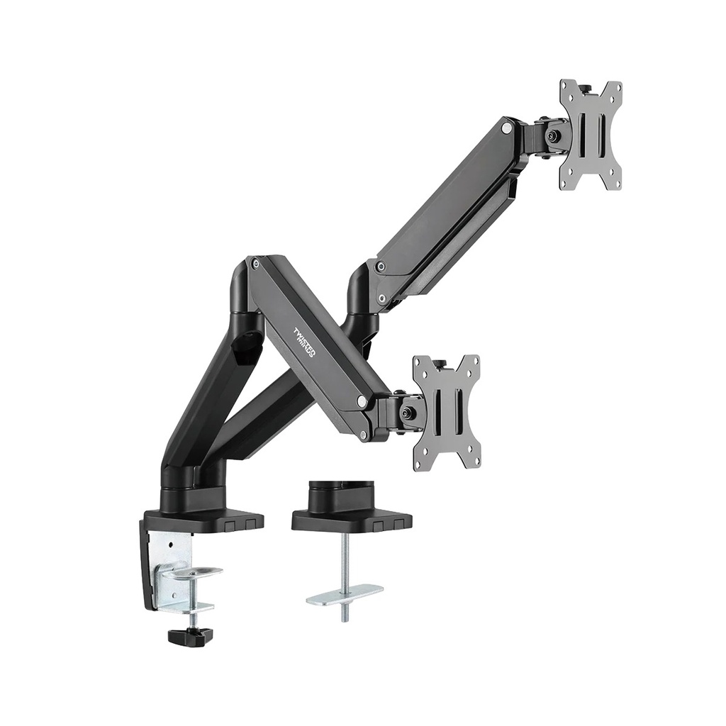 Twisted Minds Dual Monitor Arm with Dual 3.0 USB Port (17"-32" Flat & Curved Monitors)