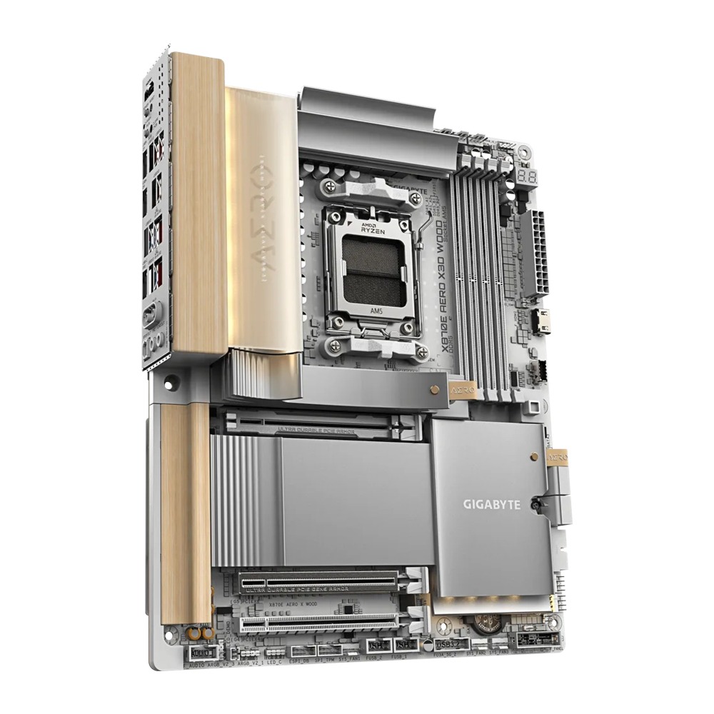 GigaByte AMD X870E Aero X3D Wood DDR5 Gaming MotherBoard