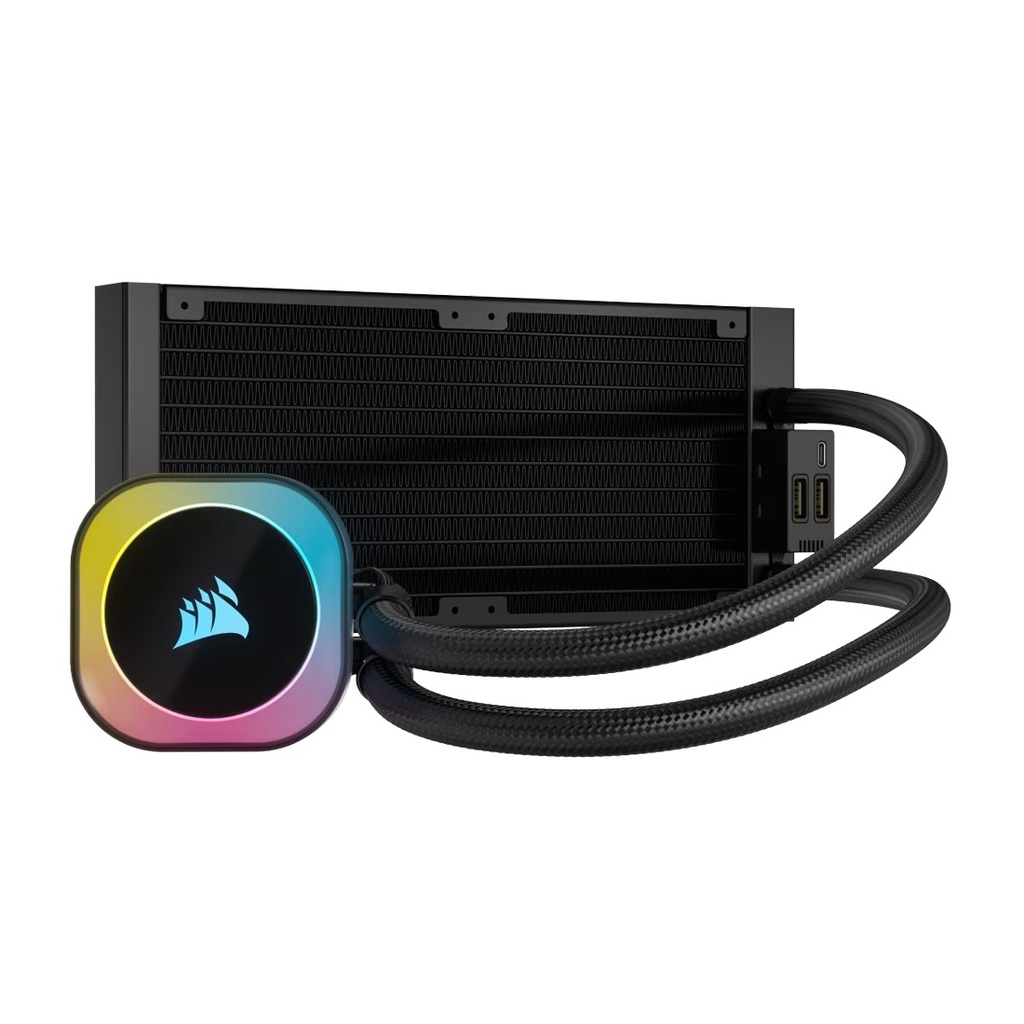 Corsair iCUE Link H100i RGB 240mm CPU Liquid Cooler - Black