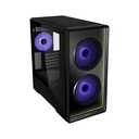 LIAN LI Vector V150 INF Infinity Micro ATX Gaming Case - Black (3 ARGB Fans Included)