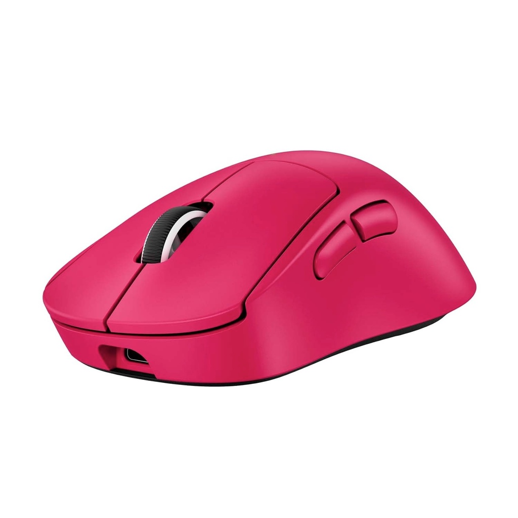 Logitech Pro X SuperLight 2 DEX Wireless/Wired Robust Lightspeed Gaming Mouse, 44,000 DPI Hero 2 Sensor, Upto 95 Hrs Battery Life - Magenta