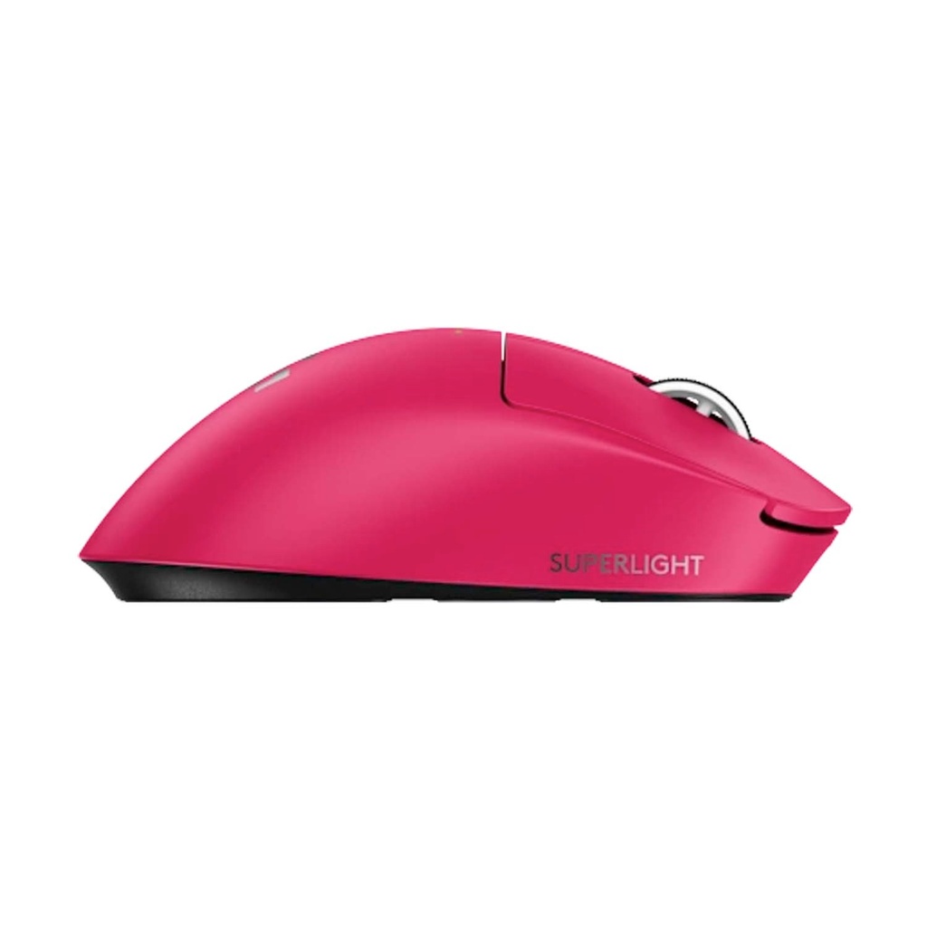 Logitech Pro X SuperLight 2 DEX Wireless/Wired Robust Lightspeed Gaming Mouse, 44,000 DPI Hero 2 Sensor, Upto 95 Hrs Battery Life - Magenta
