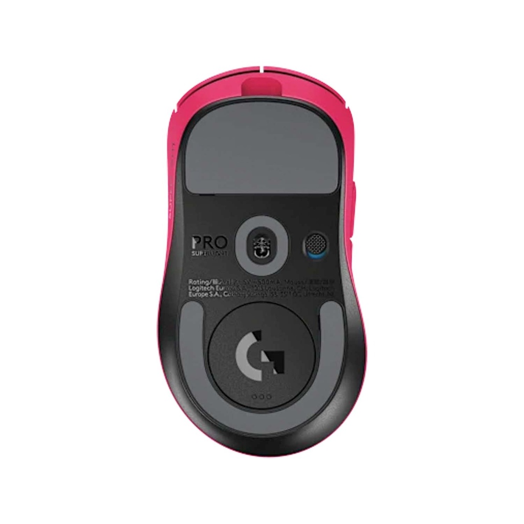 Logitech Pro X SuperLight 2 DEX Wireless/Wired Robust Lightspeed Gaming Mouse, 44,000 DPI Hero 2 Sensor, Upto 95 Hrs Battery Life - Magenta