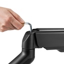 Gamertek Pivot Core Single Monitor Arm - Black (Fit Screen Size 17" - 32")