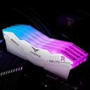 TeamGroup T-Force DELTA RGB DDR5 Ram 32GB (2x16GB) 6000MHz PC5-48000 CL30 Intel XMP 3.0 & AMD Expo Compatible Desktop Memory Module Ram - White