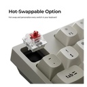 Keychron C1 Pro 8K QMK TKL (80%) Wired Mechanical Keyboard Connectivity Type-C - (Arabic Layout) - White