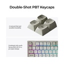 Keychron C1 Pro 8K QMK TKL (80%) Wired Mechanical Keyboard Connectivity Type-C - (Arabic Layout) - White