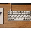 Keychron C1 Pro 8K QMK TKL (80%) Wired Mechanical Keyboard Connectivity Type-C - (Arabic Layout) - White