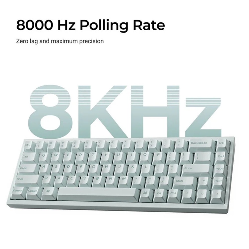 Keychron Q16 HE 8K 65% Wired Magnetic Switch Gaming Keyboard - Light Green