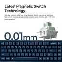 Keychron Q16 HE 8K 65% Wired Magnetic Switch Gaming Keyboard - Navy Blue