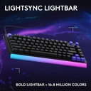 Logitech G512 X 75 Tenkeyless Dual Swap Hot-Swappable TMR Analog / Mechanical Wired Gaming Keyboard For PC, Mac With LIGHTSYNC RGB -Black