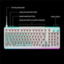 Logitech G512 X 98 Dual Swap TMR Analog / Mechanical Wired Gaming Keyboard Analog Optical Switch With LIGHTSYNC RGB - White