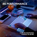 Logitech G512 X 98 Dual Swap TMR Analog / Mechanical Wired Gaming Keyboard Analog Optical Switch With LIGHTSYNC RGB - White