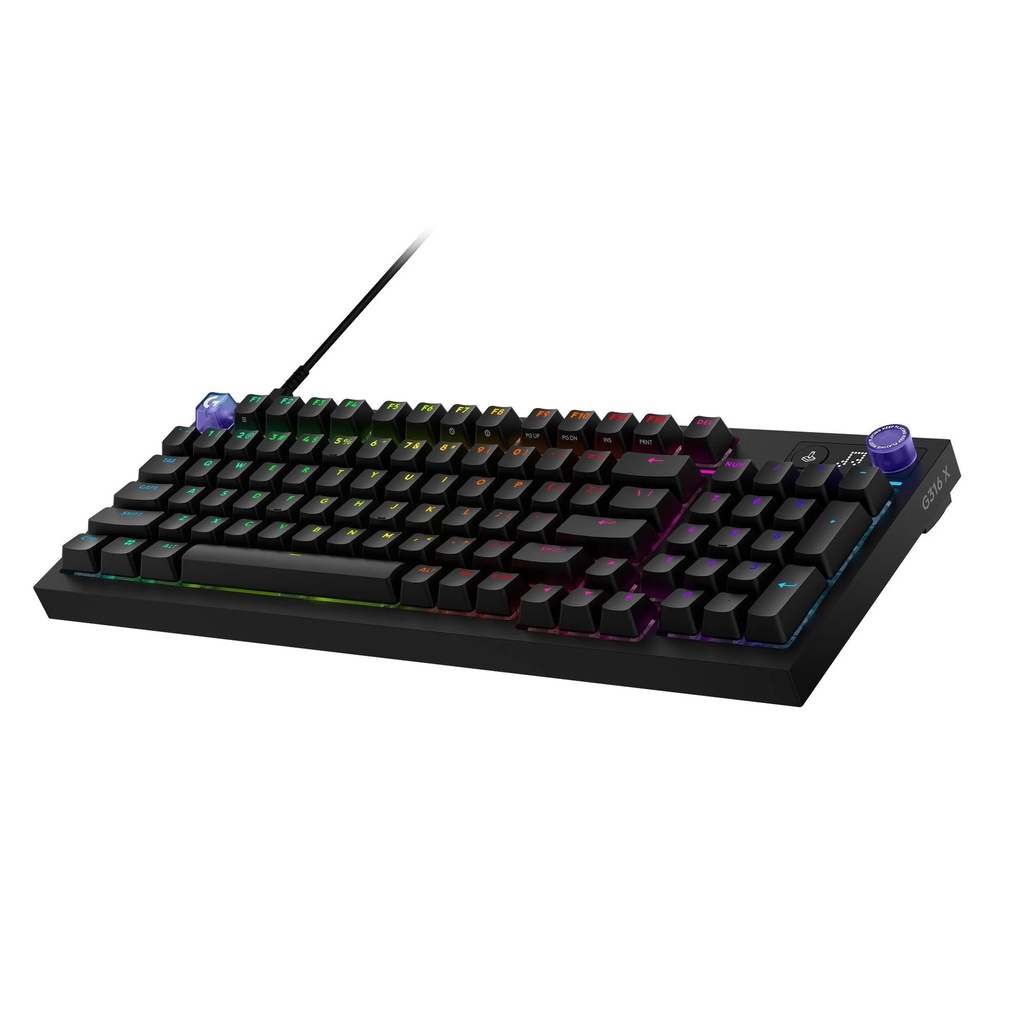 Logitech G316 X 98 RGB Lighting Wired Mechanical 8KHz Gaming Keyboard Tactile Switch - Black