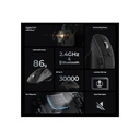Keychron M6-A1 2.4 GHz Bluetooth /Wireless Super Ergonomic Gaming Mouse - Black
