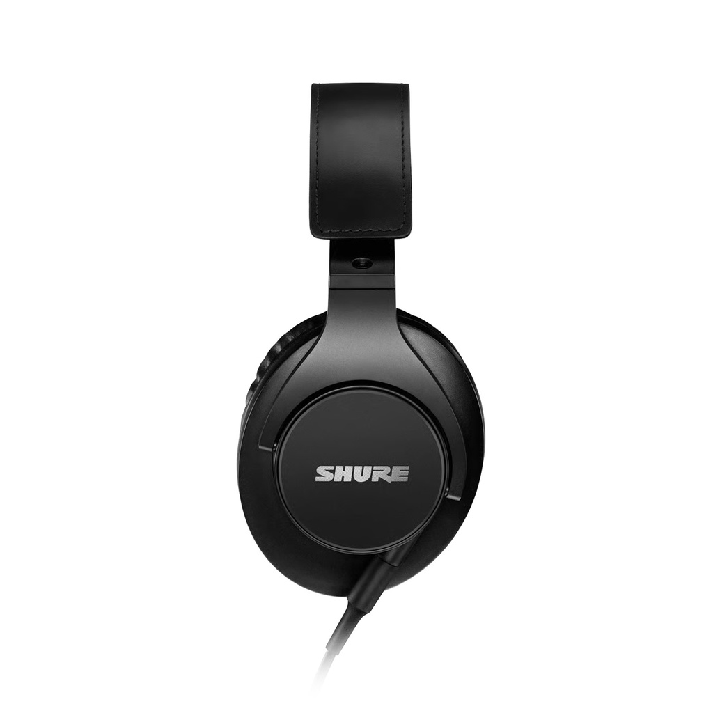 Shure SRH440A Professional Closed-Back Over-Ear Studio Headphone 40mm Neodymium Drivers 15Hz-22kHz, Enhanced Comfort Detachable Cable - Black