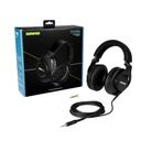 Shure SRH440A Professional Closed-Back Over-Ear Studio Headphone 40mm Neodymium Drivers 15Hz-22kHz, Enhanced Comfort Detachable Cable - Black