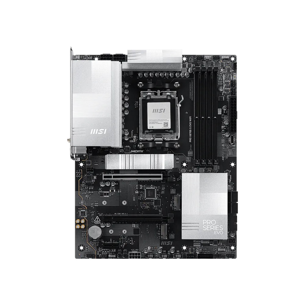 MSI AMD PRO X870E-S EVO WIFI DDR5 Gaming Motherboard