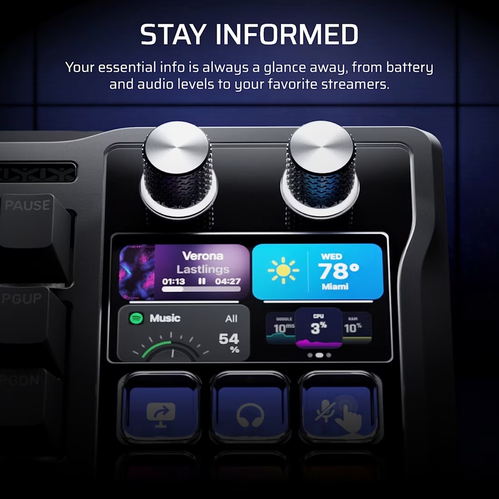 Corsair Galleon 100 SD Stream Deck-Integrated Full-Size Wired Mechanical Gaming Keyboard (Black)