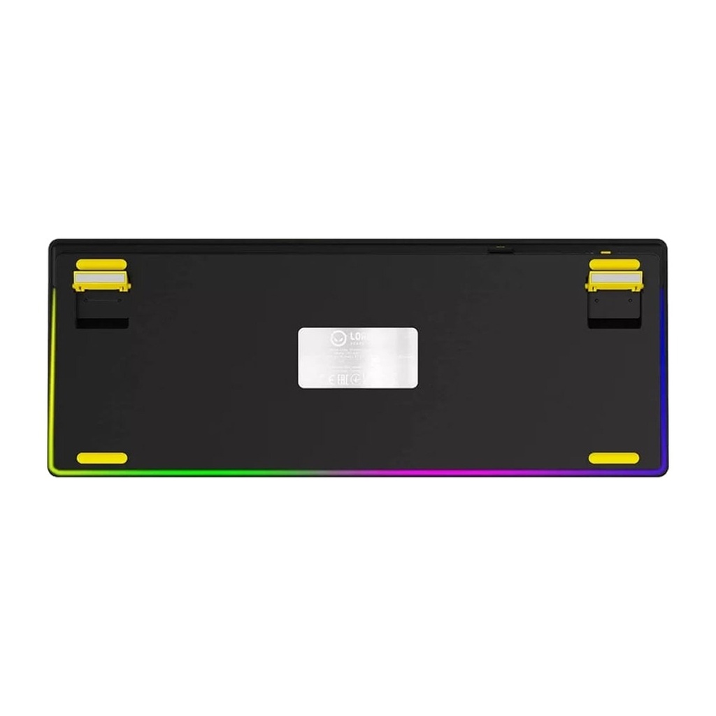 Lorgar Pro KBP70TKLW RGB Wireless TKL Mechanical Gaming Keyboard Toxic Purple Linear Switch EN Layout - Yellow