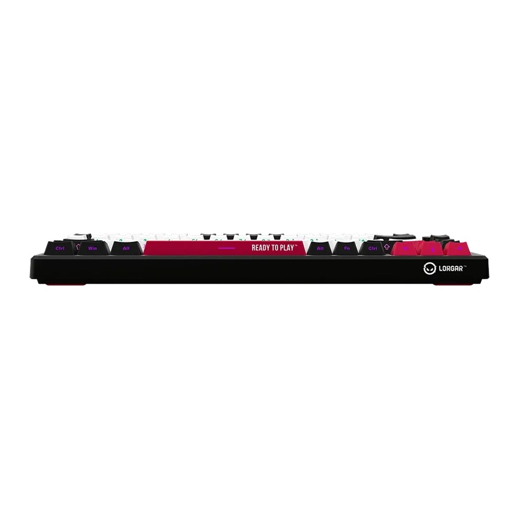 Lorgar Pro KBP7075W RGB 75% Wireless Mechanical Gaming Keyboard Toxic Purple Linear Switch EN Layout - Black