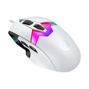 Lorgar Pro MSP80 RGB 8 Buttons 26K DPI, Pixart PAW3395, Ergonomic Wired Gaming Mouse - White