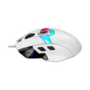 Lorgar Pro MSP80 RGB 8 Buttons 26K DPI, Pixart PAW3395, Ergonomic Wired Gaming Mouse - White