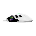 Lorgar Pro MSP80 RGB 8 Buttons 26K DPI, Pixart PAW3395, Ergonomic Wired Gaming Mouse - White
