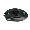Lorgar Stricter 579 RGB 9 Buttons Pixart PAW3336 Sensor 12K DPI Ergonomic Wired Gaming Mouse - Black