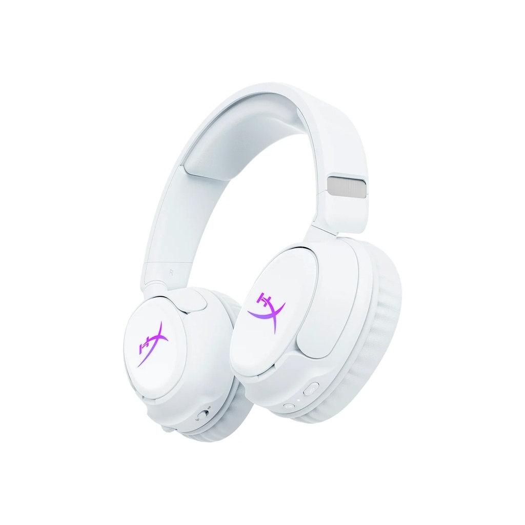 HyperX Cloud Flight 2 Wireless Gaming Headset Upto 100Hr Battery Life, Dynamic 50 mm, For PC, PS5, PS4, Nintendo Switch, Mac & Mobile - White