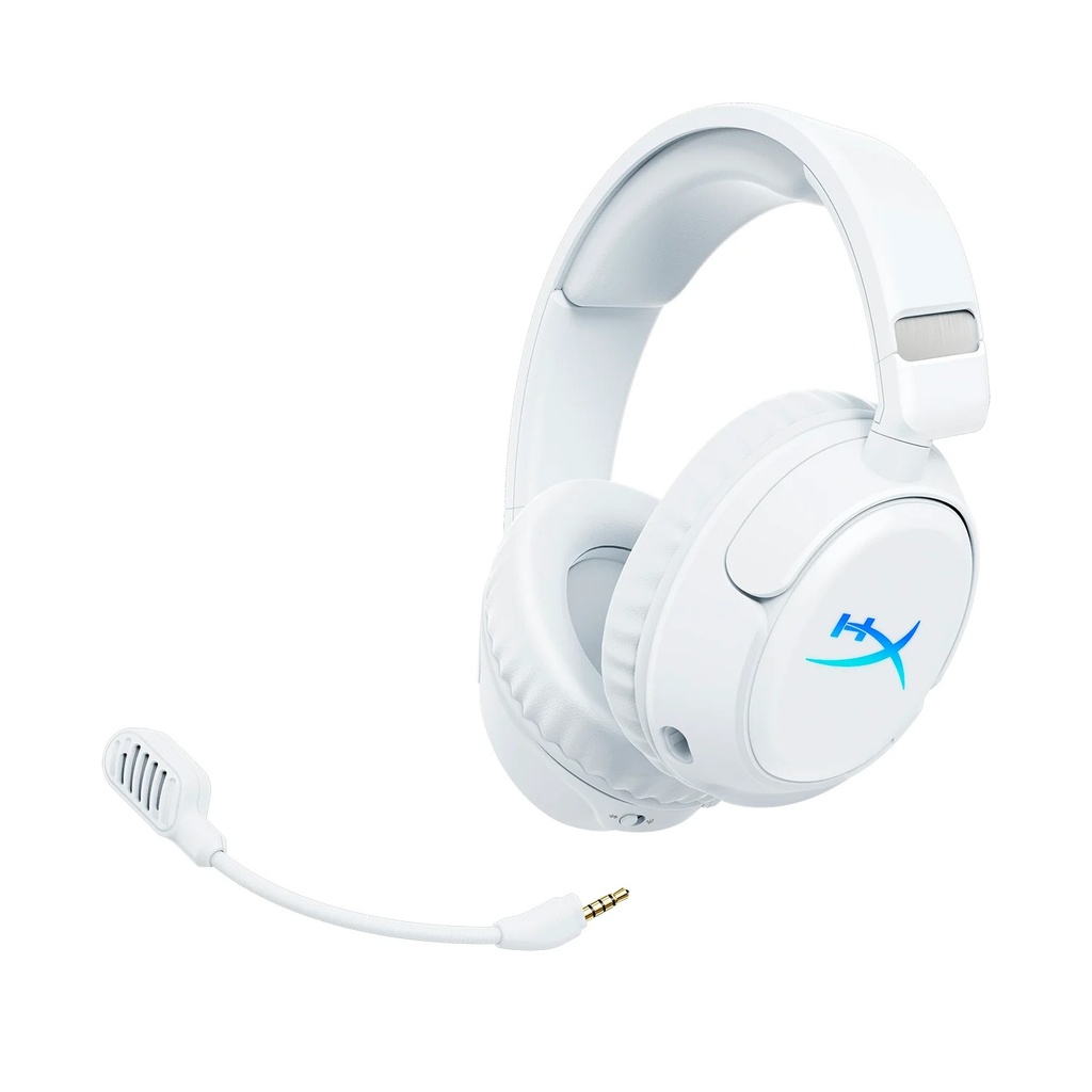 HyperX Cloud Flight 2 Wireless Gaming Headset Upto 100Hr Battery Life, Dynamic 50 mm, For PC, PS5, PS4, Nintendo Switch, Mac & Mobile - White