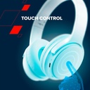 Canyon OnRiff 4 Over-Ear Bluetooth /Wireless Headphones, 50h Playback, Touch Control, Low-Latency Gaming Mode, Built-in Mic -Blue
