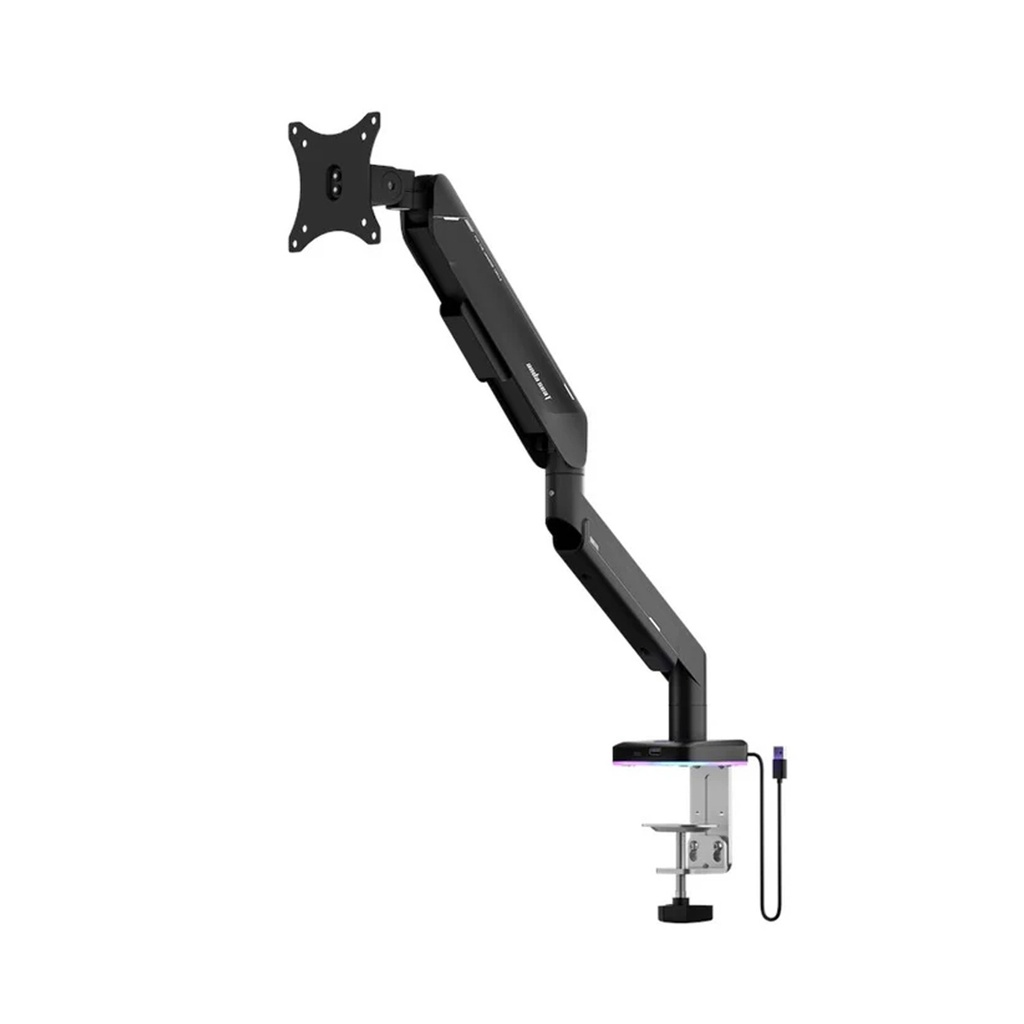 Andaseat Stealth Pro II RGB A9X Single Monitor Arm -Black (Fit Screen Size 17" - 42)