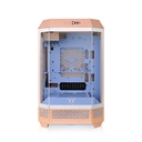 Thermaltake The Tower 300 M-ATX Micro Tower Gaming PC Case - Peach Fuzz (2 PWM Fans Included)