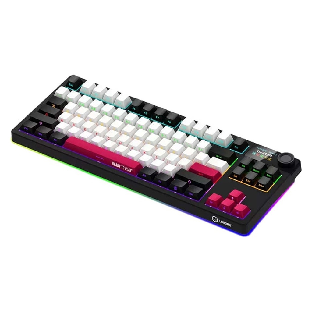 Lorgar Pro KBP70TKLW RGB Wireless TKL Mechanical Gaming Keyboard Toxic Purple Linear Switch EN Layout - Black 2
