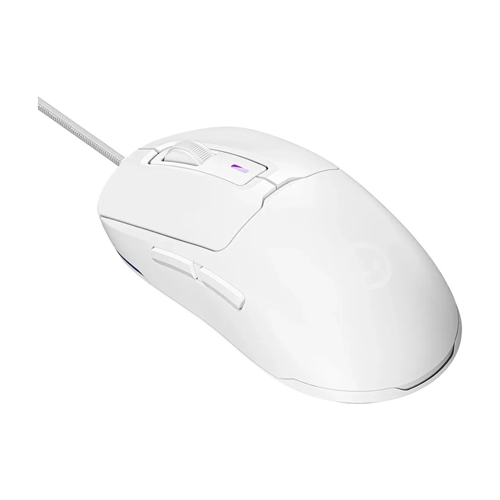 Lorgar Advanced MSA10 RGB 6 Buttons 12K DPI, Pixart PAW3311 Optical Wired Gaming Mouse - White 2
